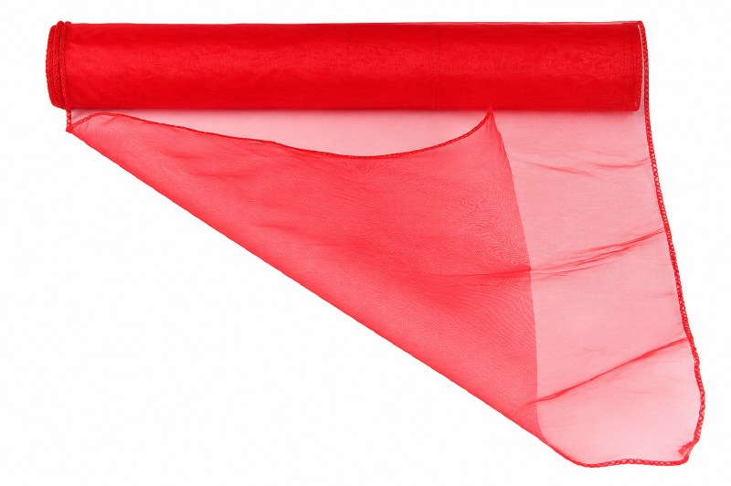 Picture of Red organza fabirc 0.4m x 10m